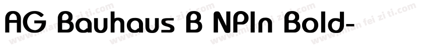 AG Bauhaus B NPln Bold字体转换